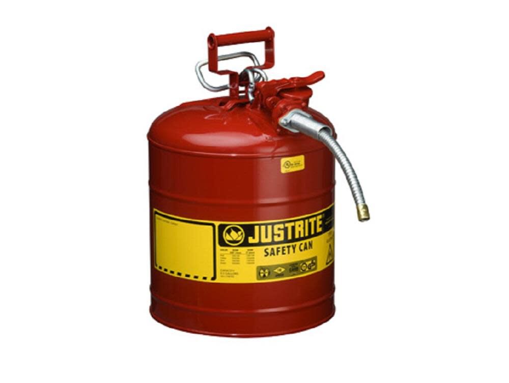 5 Gal AccuFlow Steel Safety Red Gas Can Type II 7250120