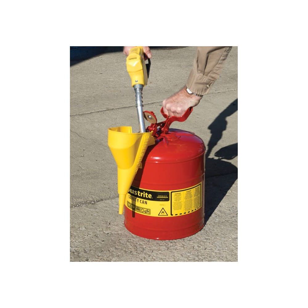 5 Gal Steel Safety Red Gas Can Type I with Funnel & Flame Arrester 7150110