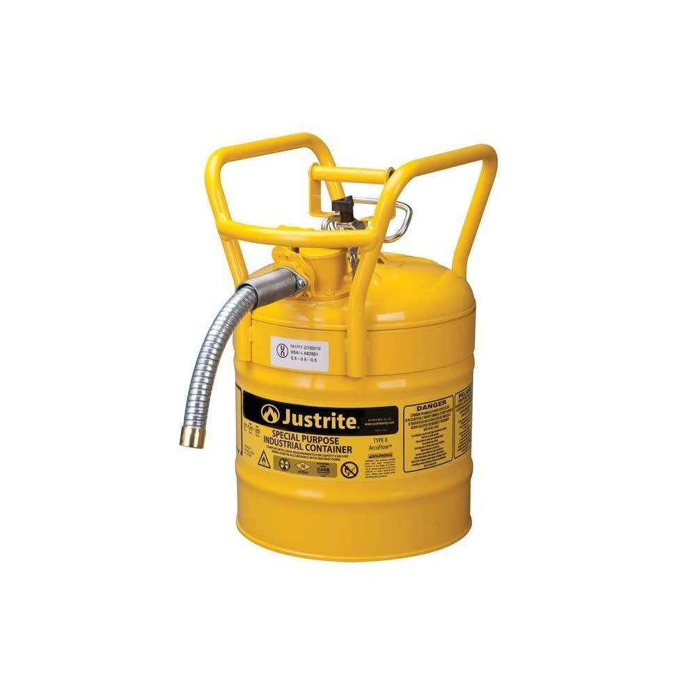 5 Gal Steel Safety Yellow Diesel Fuel Can Type II 7350230