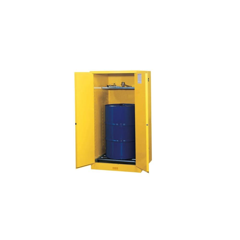 55 Gallon Yellow Steel Manual Close Flammable Cabinet 896260