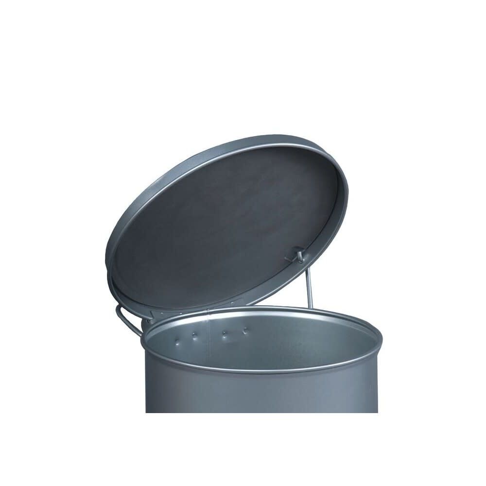 6 Gallon Silver Self-Closing Cover Oily Waste Can 9104