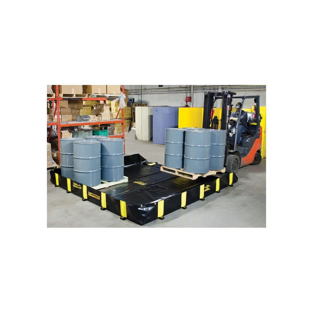 745 Gallon Spill Drive Over Berm 10 ft x 10 ft x 12 in Black 28519