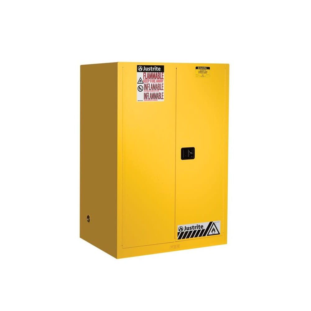 90 Gallon Yellow Steel Manual Close Flammable Cabinet 899000