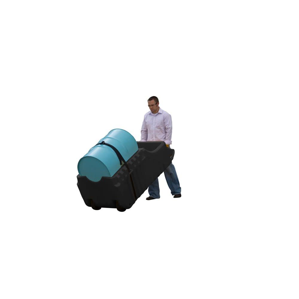 Black Spill Containment Drum Caddy for 55 Gallon Drums 28665