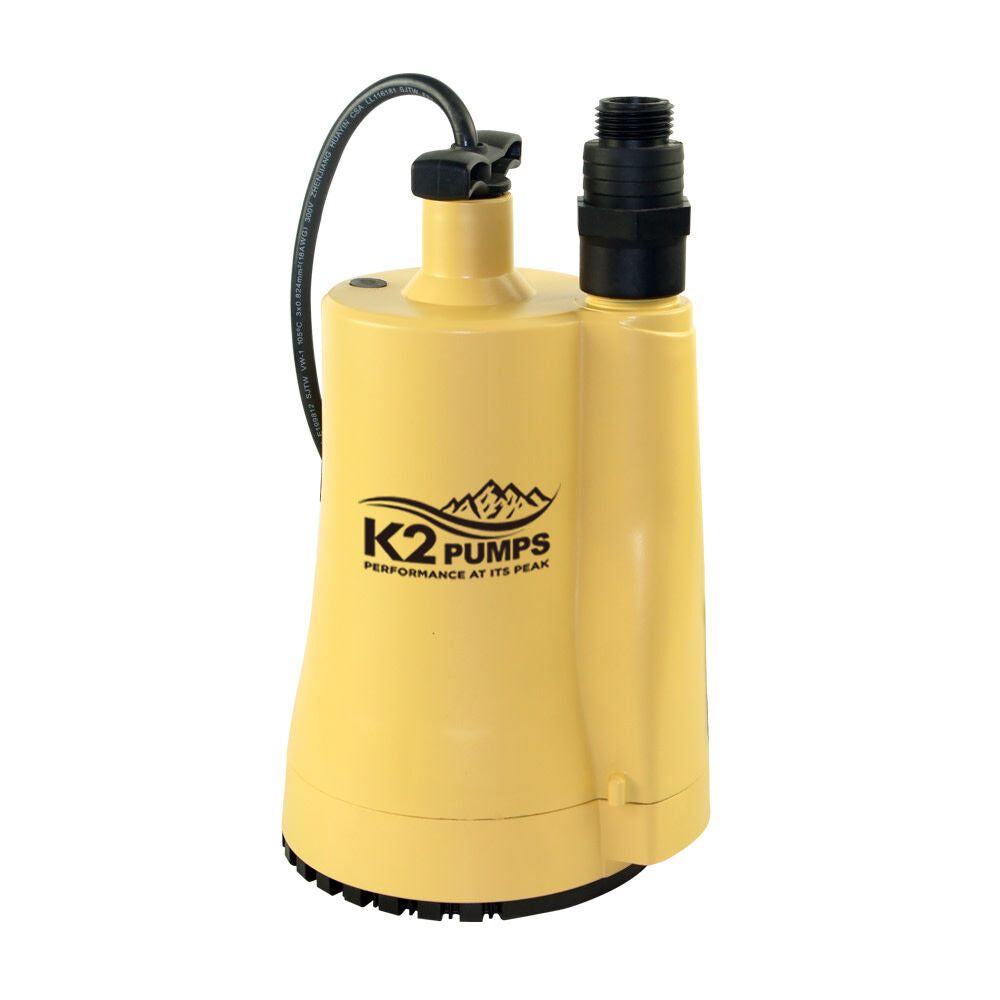 Submersible Utility Pump 1/6 HP Thermoplastic UTM01602K