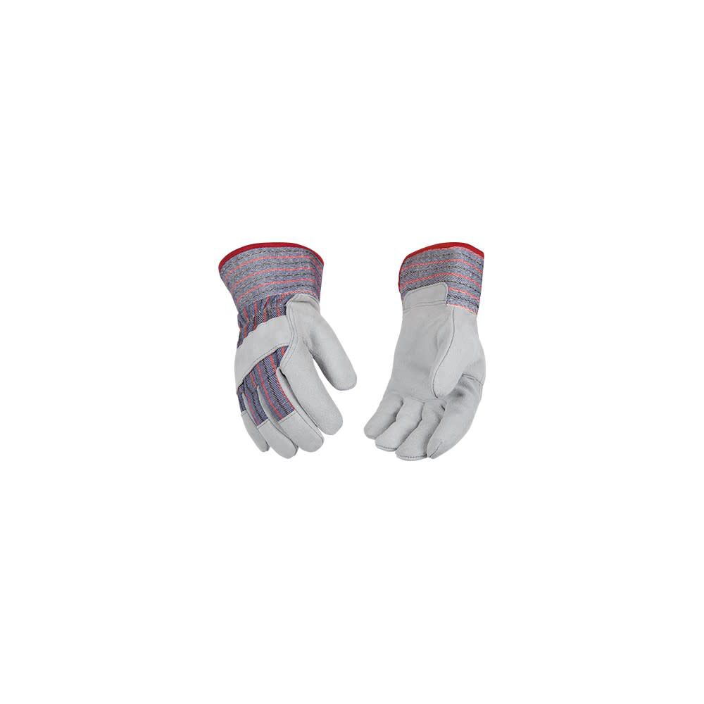 Gray Economy Suede Cowhide Palm Glove 1498K520