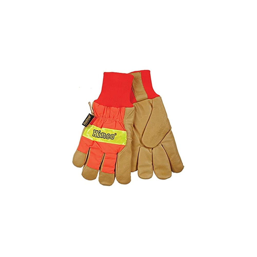 Hi-Vis Orange Grain Pigskin Palm Glove 1938KWK520