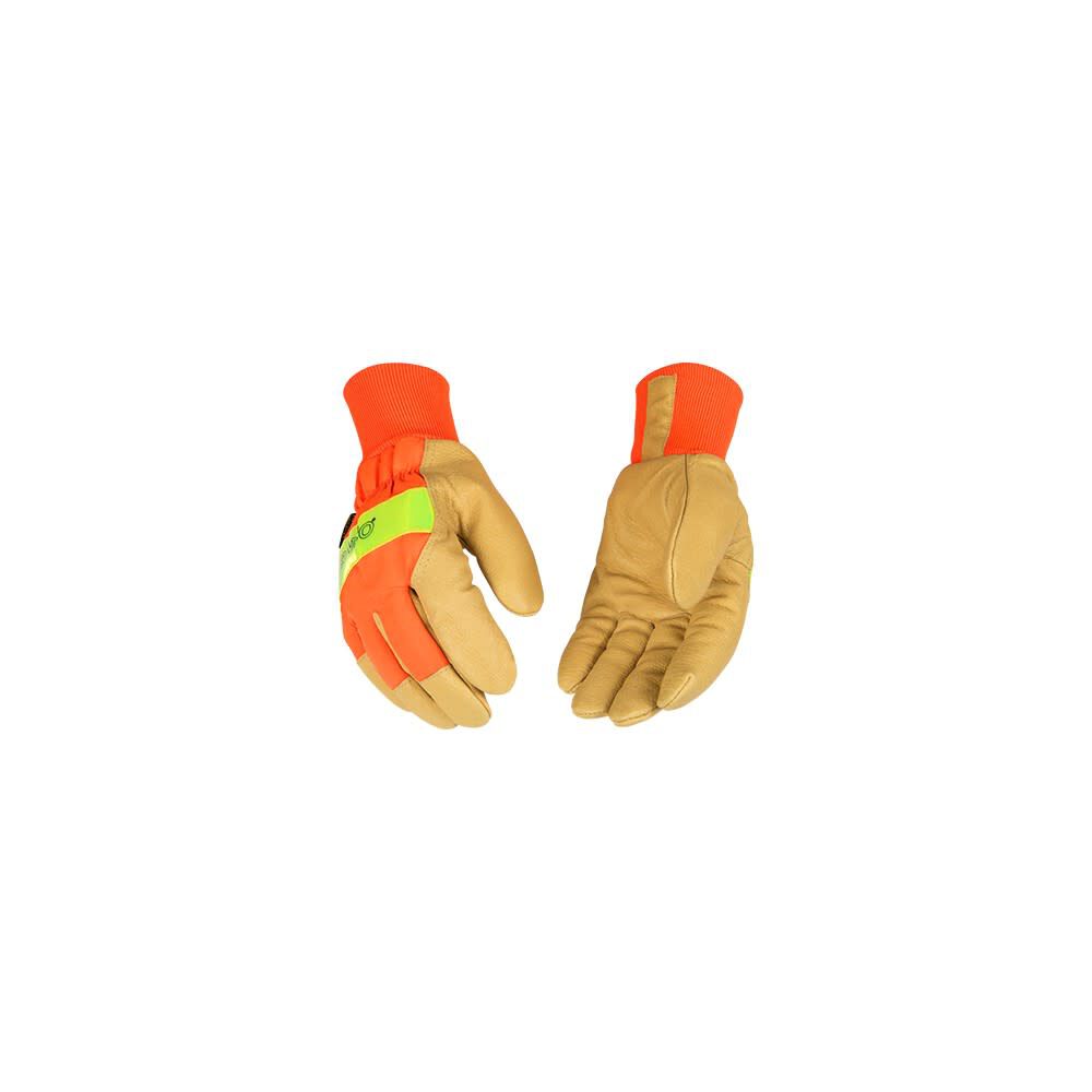 Hi-Vis Orange Grain Pigskin Palm Glove 1938KWK520