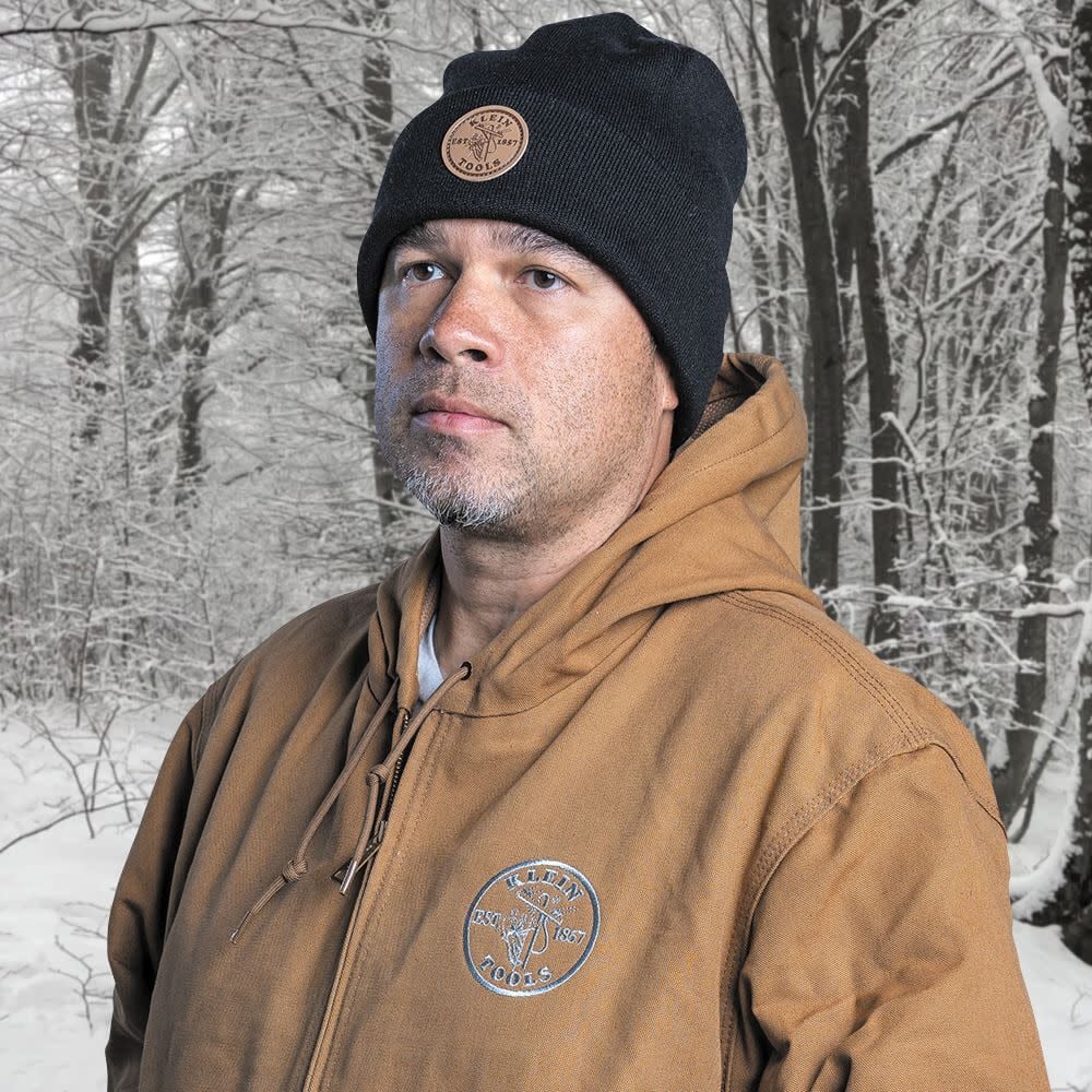 Heavy Knit Hat Black 60569