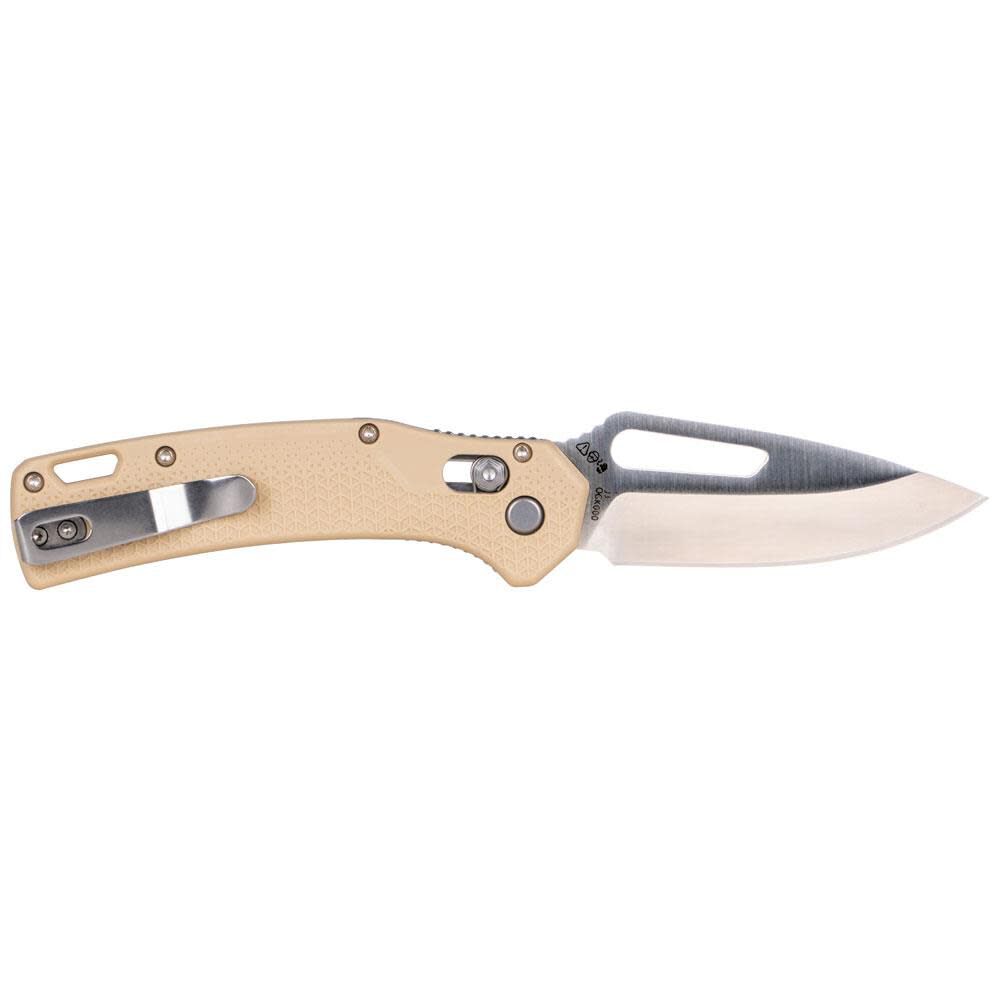 KTO Drop Point Blade Knife, Sand OGK000TNT