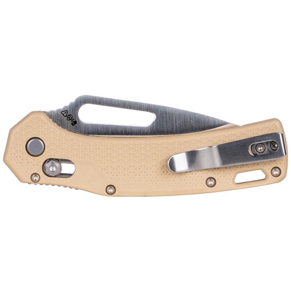 KTO Drop Point Blade Knife, Sand OGK000TNT