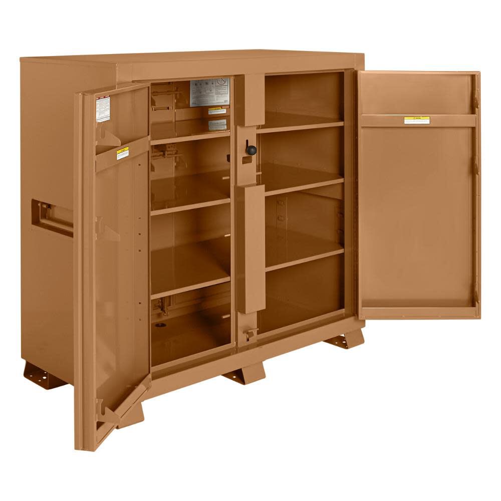 JOBMASTER Cabinet 30-in W x 60-in L x 60-in H Brown Steel Jobsite Box 99