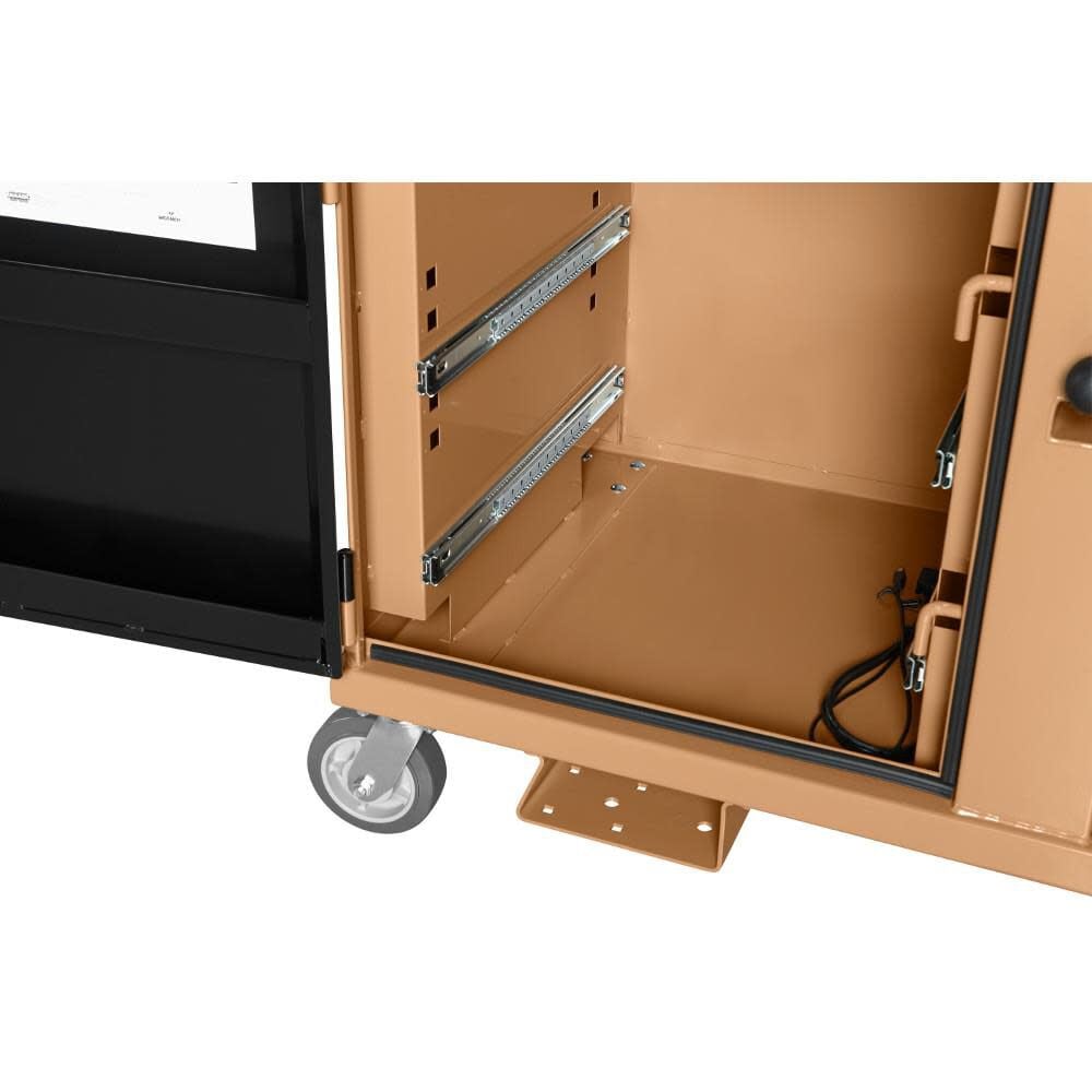 DataVault Mobile Digital Plan Station 55-in W x 30-in L x 75-in H Bronze Steel Jobsite Box 118-01