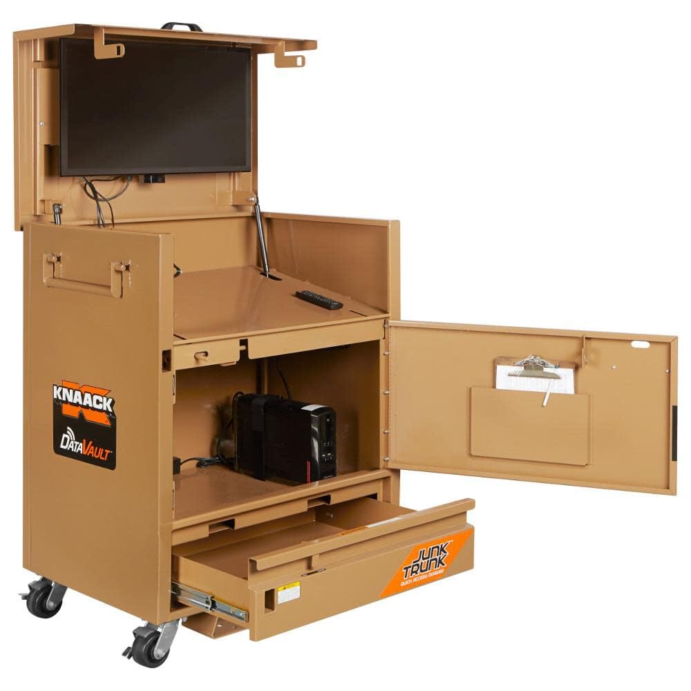 DataVault 26.9-in W x 39.3-in L x 48.3-in H Brown Steel Jobsite Box 118-M