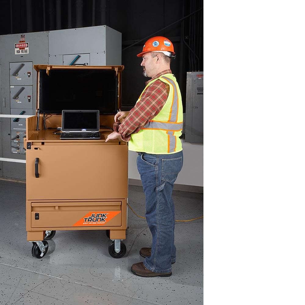 DataVault 26.9-in W x 39.3-in L x 48.3-in H Brown Steel Jobsite Box 118-M