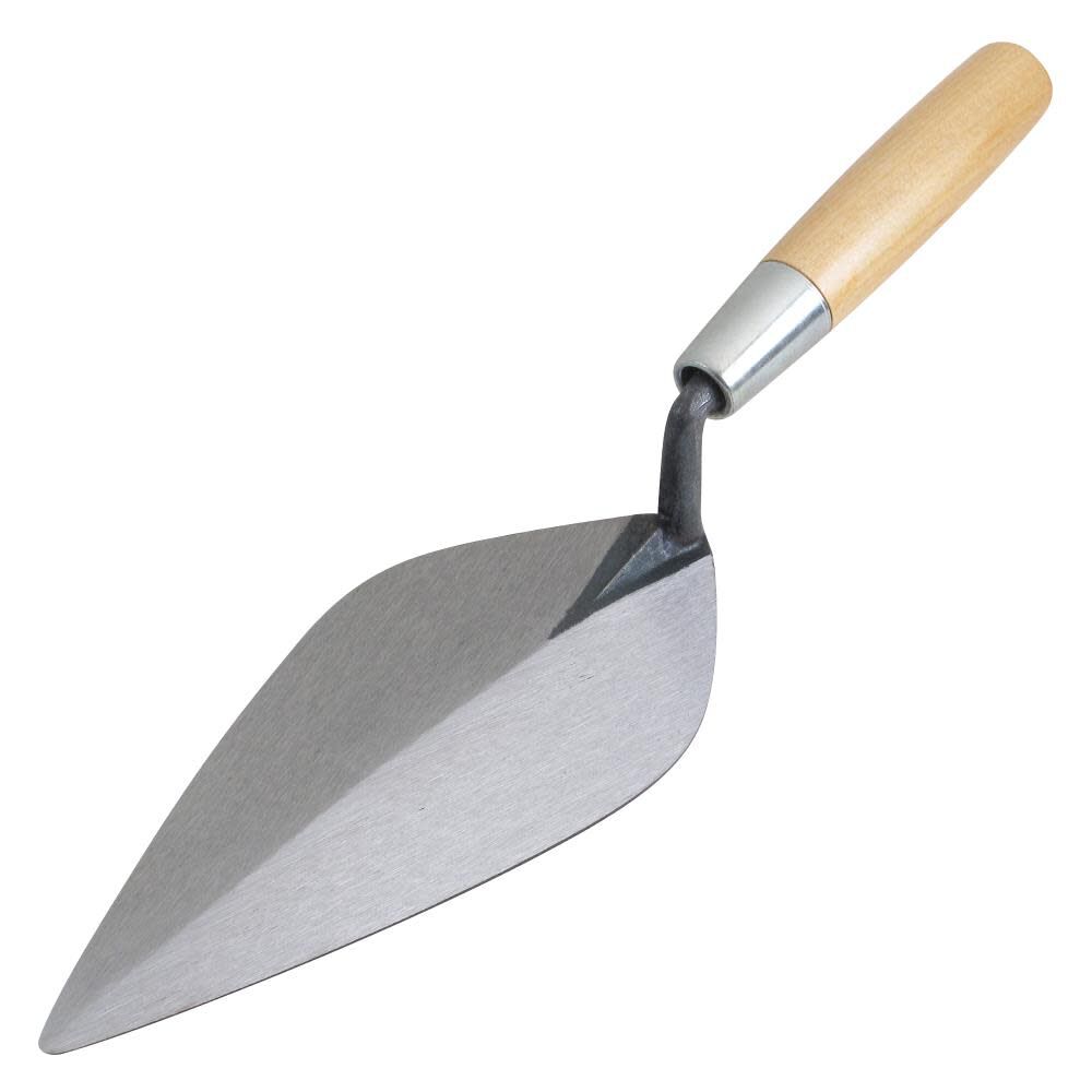 10 In. Narrow London Brick Trowel with Wood Handle BL703