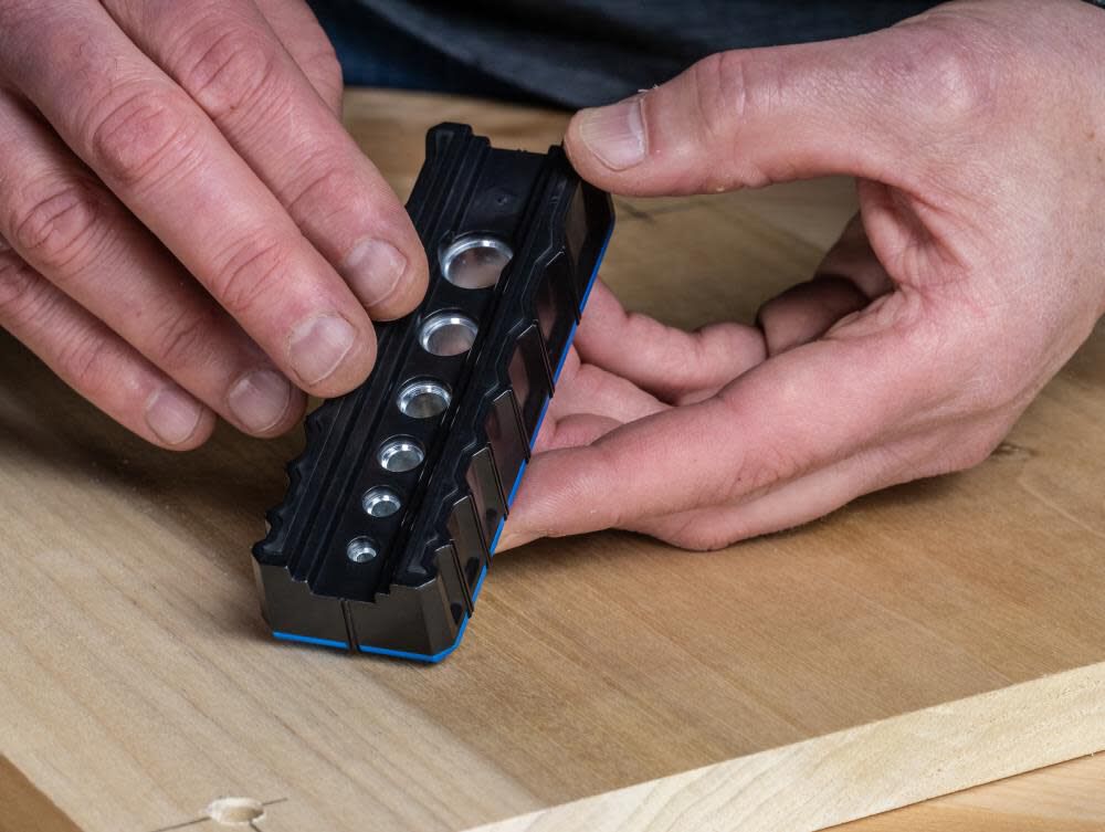 6-Piece Drill Guide Set with Hardened Steel Drill Guides and Built-in Hole Alignment Marks KDG-6000