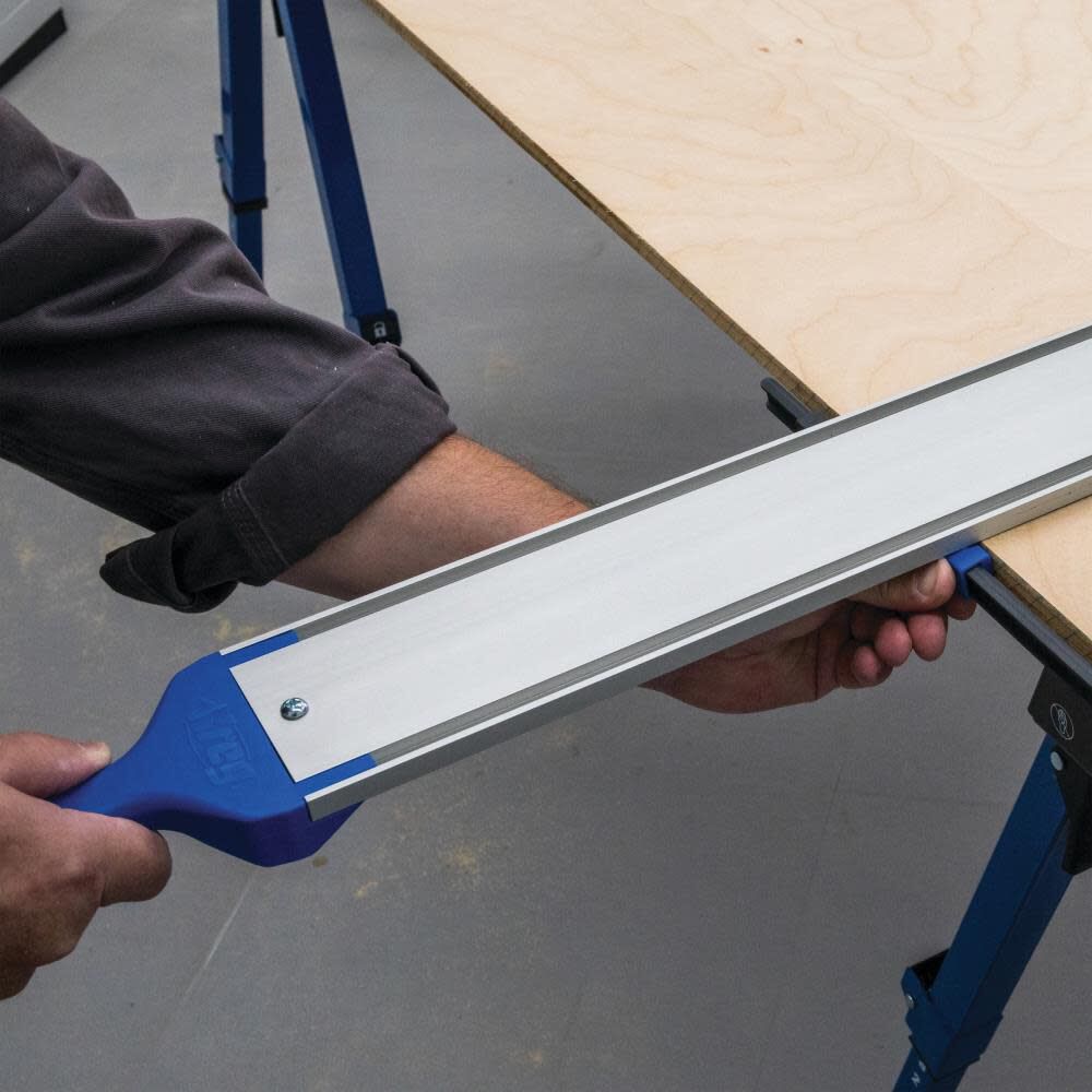 Adjustable Straight Edge Guide Track Kit, Silver, 29.25-in Height, 8-ft Material Capacity KMA4700