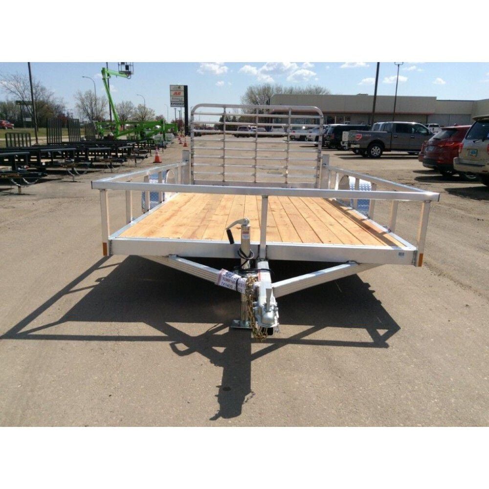 14ft Open Deluxe Single Axle Aluminum Utility Trailer 7X14ODSA35