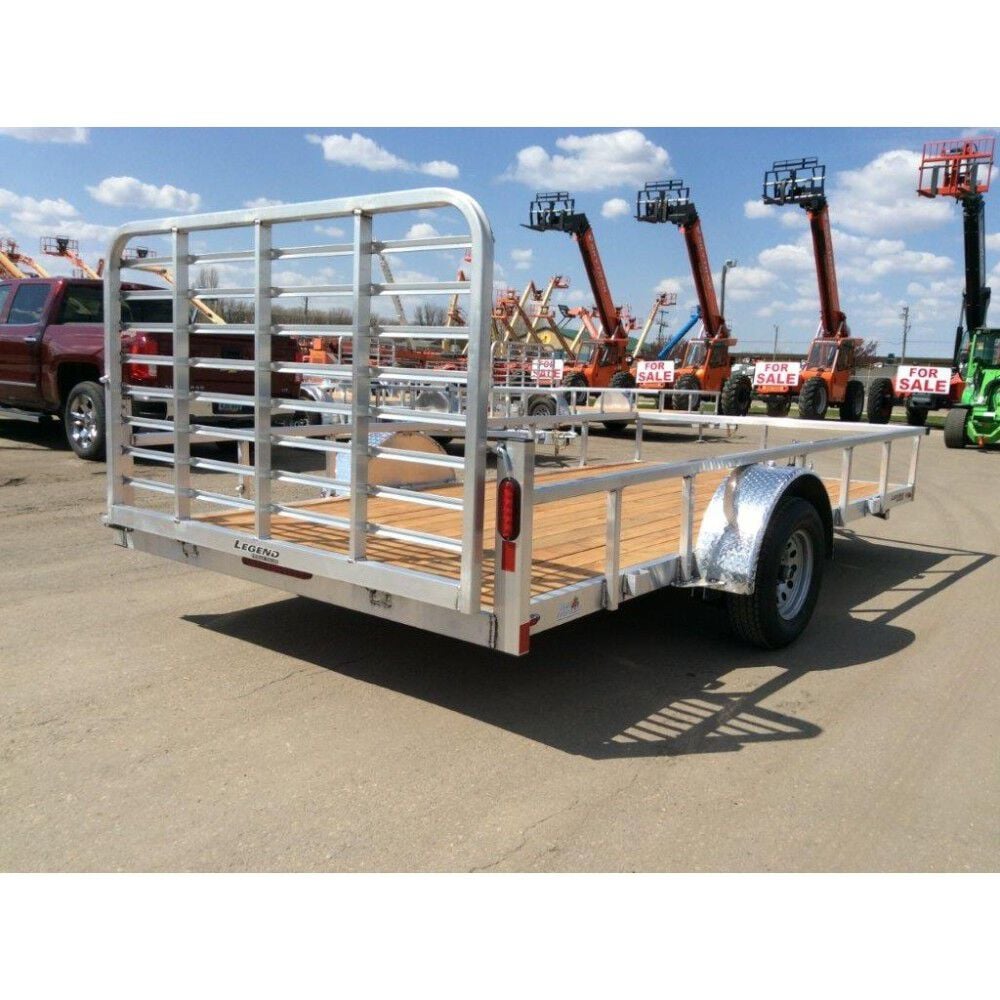 14ft Open Deluxe Single Axle Aluminum Utility Trailer 7X14ODSA35