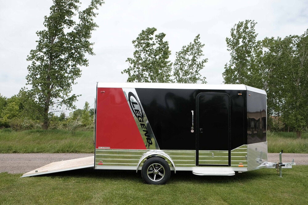 15ft Legend Deluxe Aluminum Single Axle Enclosed Trailer 7X15DVNSA30