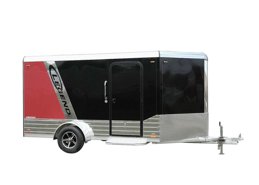 15ft Legend Deluxe Aluminum Single Axle Enclosed Trailer 7X15DVNSA30