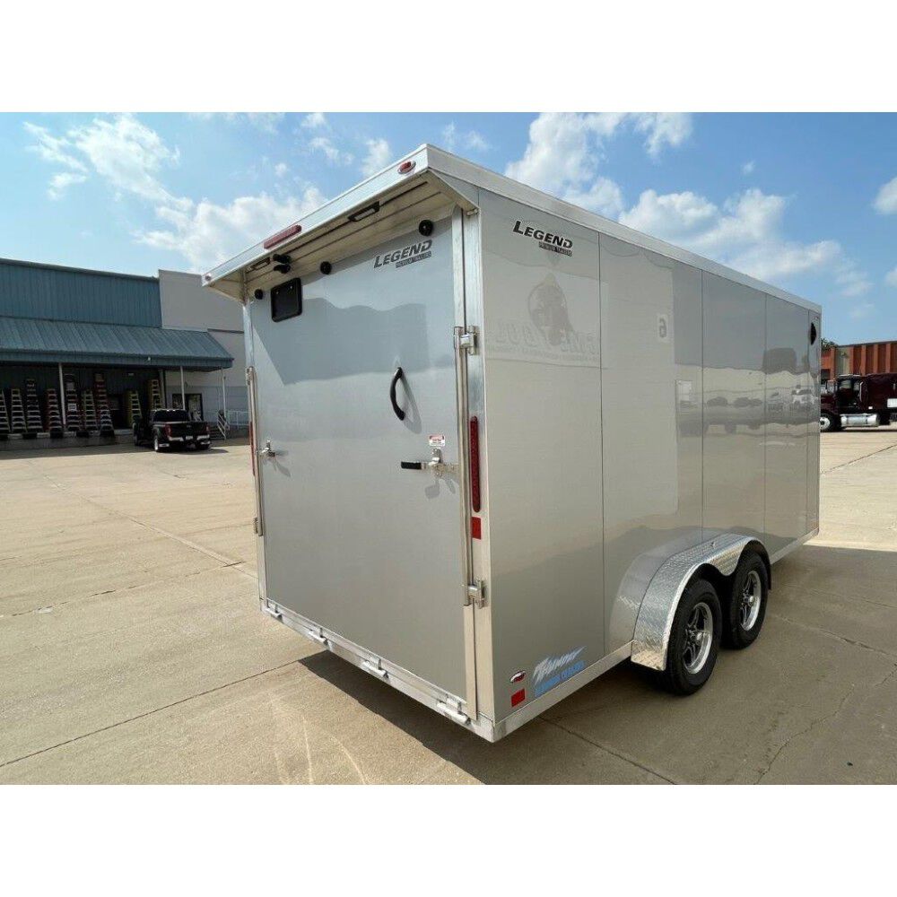 18ft Legend TV Thunder V-Nose Aluminum Tandem Axle Enclosed Trailer 7.5X18TVTA35