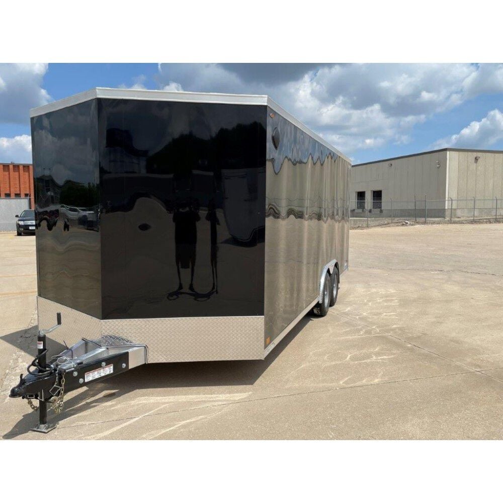 22ft TV Thunder V-Nose 6-Bolt Tandem Axle Enclosed Trailer 8.5X22TVTA52