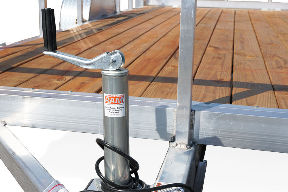 7'x14' Open Deluxe Aluminum Trailer with Bi-Fold Rear Gate 7X14ODSA30AB