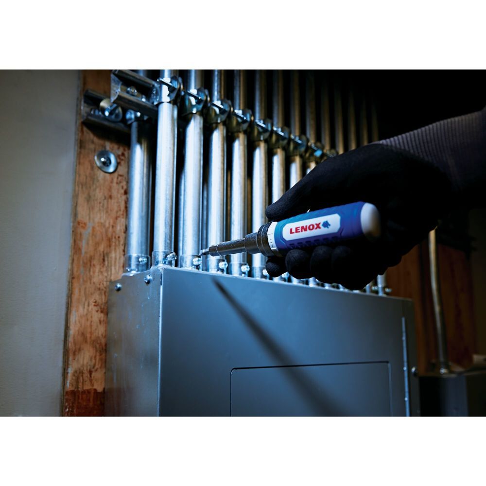 9-Piece Plastic Handle Magnetic Ratcheting Multi-bit Assorted Drive Screwdriver Set LXHT60902