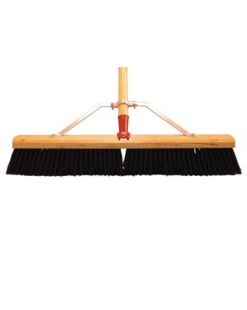 Assembled 24 Brown Plastic Garage Broom 2224-AY