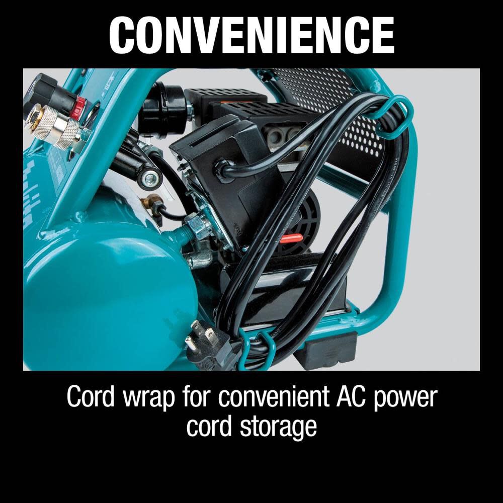 1 Gallon Compact Air Compressor & 18 Gauge Brad Nailer Combo Kit MAC100QK1