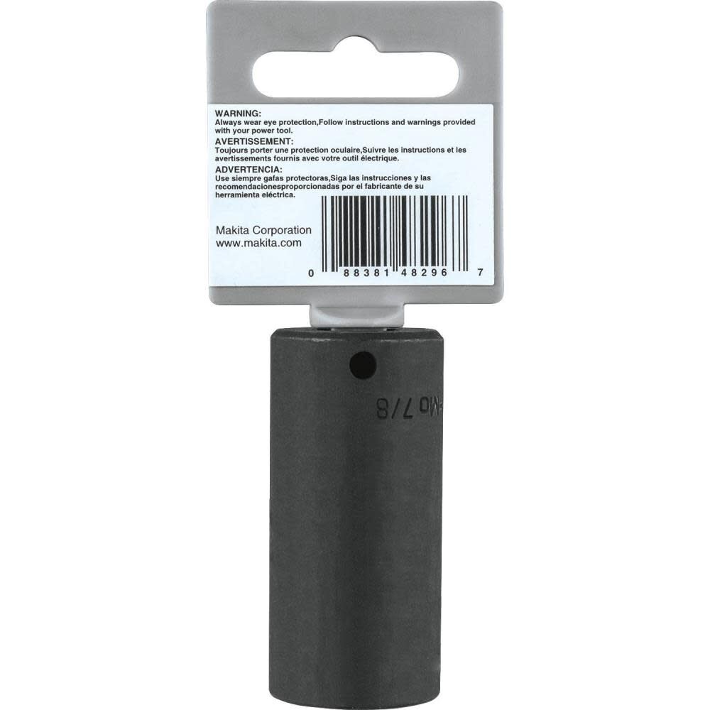 7/8 Inch Deep Well Impact Socket 3/8 Inch Drive A-99627