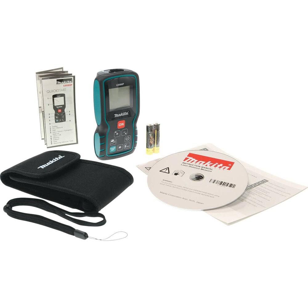 Laser Distance Measure 262 ft. LD080P