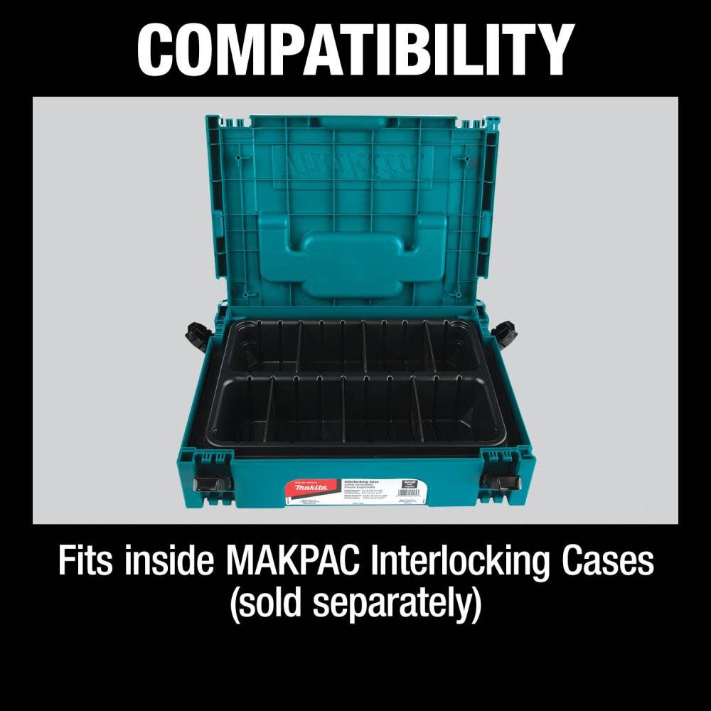 MAKPAC Interlocking Case 2 Row Insert Tray P-83680
