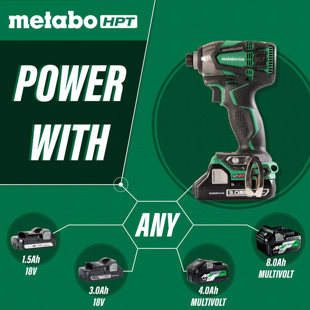 18V Brushless Li-Ion Triple Hammer Impact Driver Kit WH18DBDL2M
