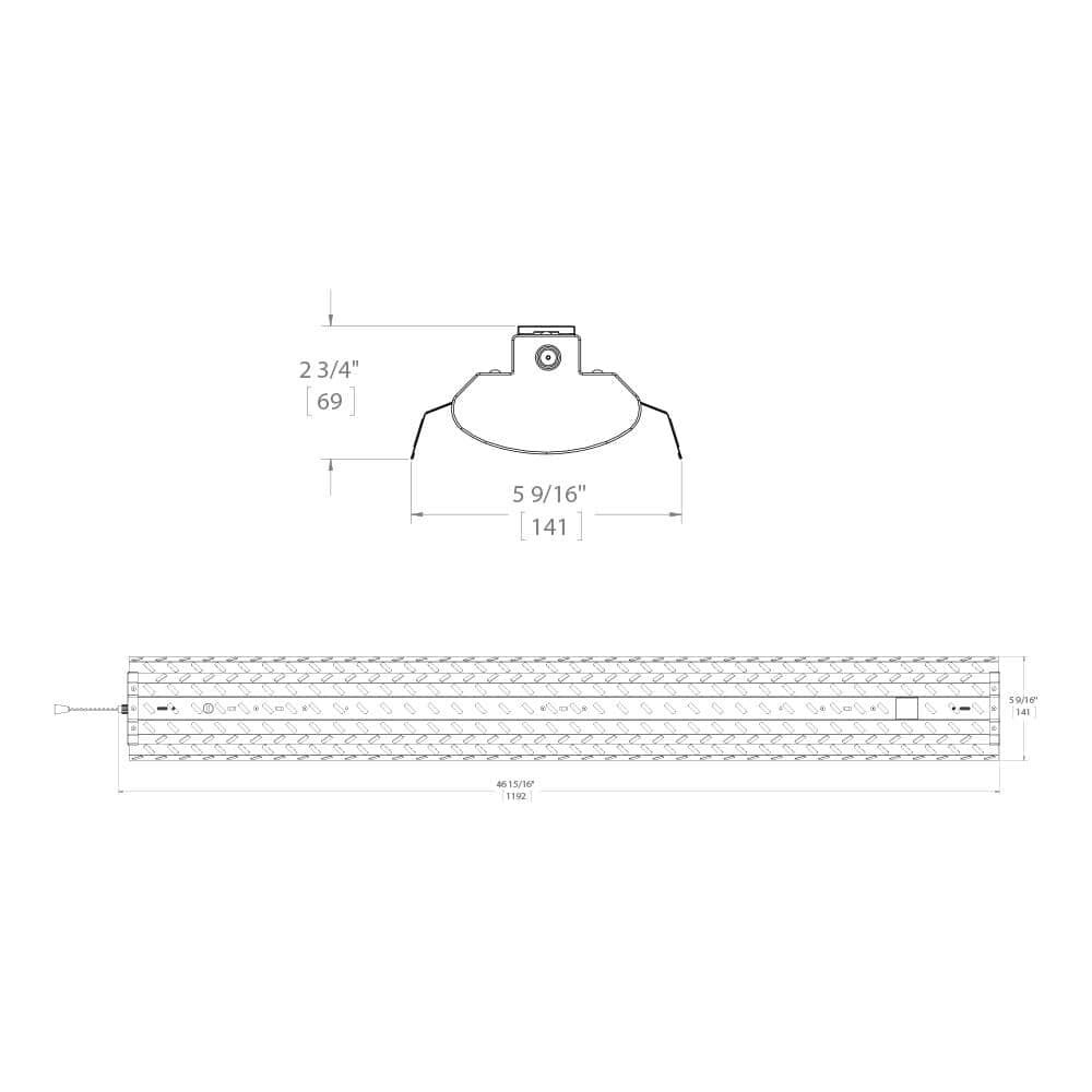 SHP Series Shop Light 40W 46.5in 4100 Lumen Black LED 3001212