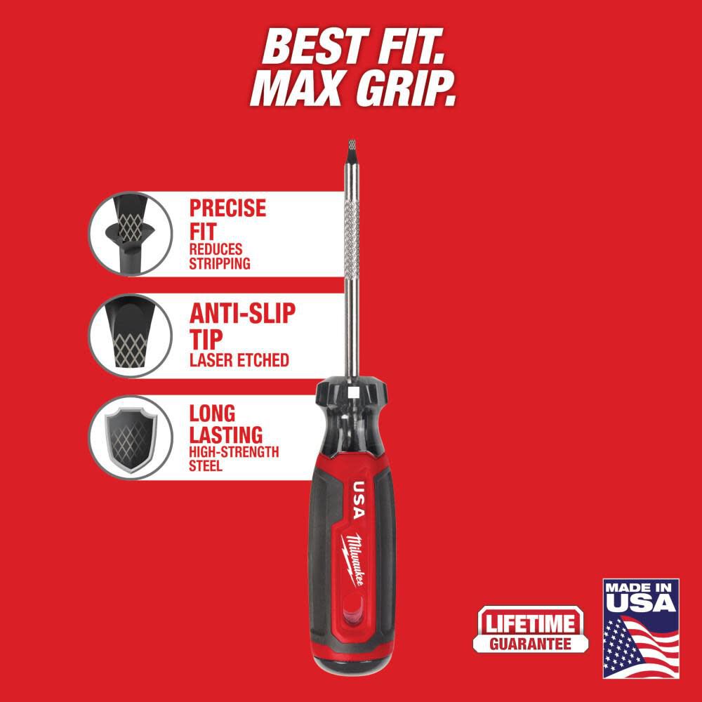 #1 Square 3inch Cushion Grip Screwdriver (USA) MT217