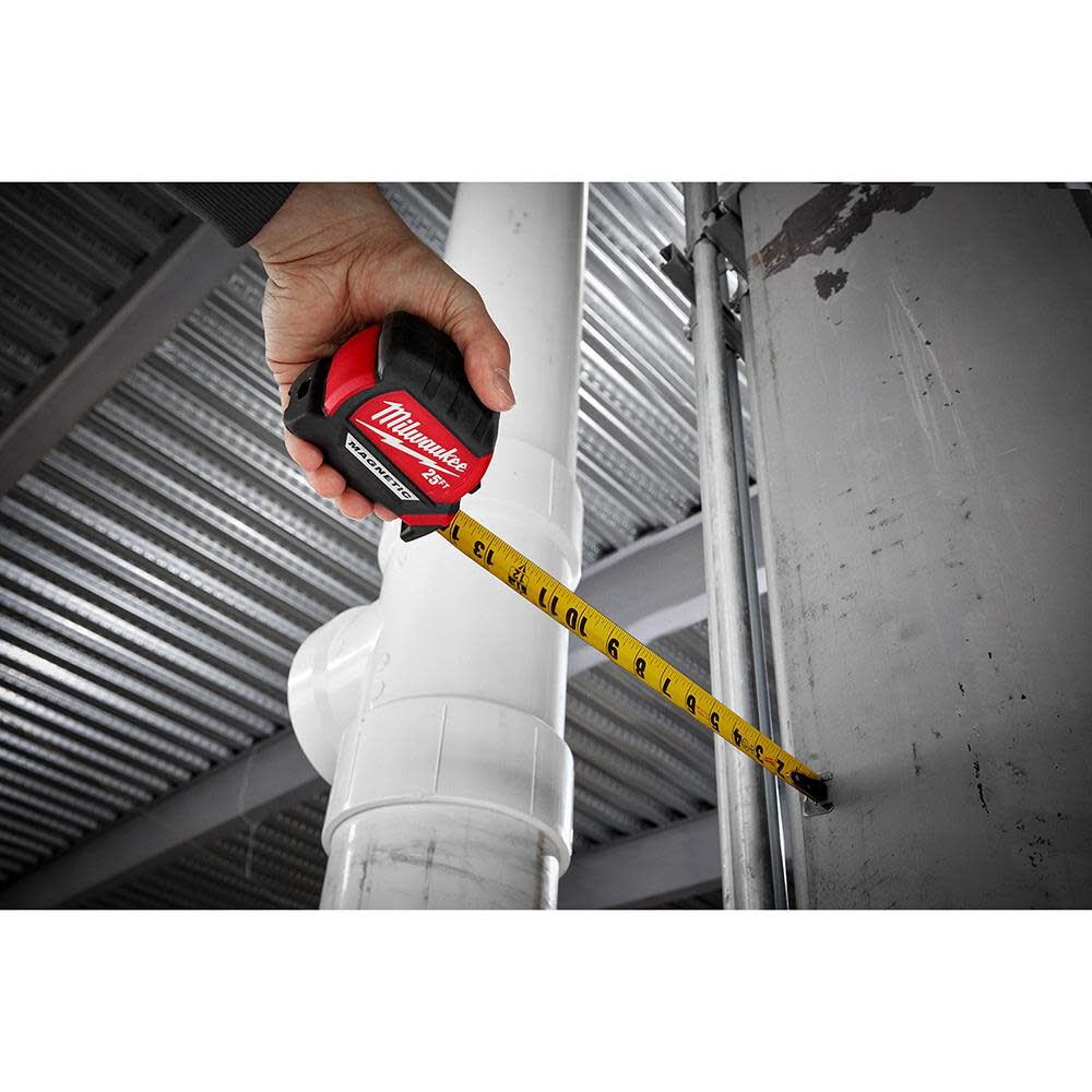 25Ft Compact Magnetic Tape Measure 48-22-0325