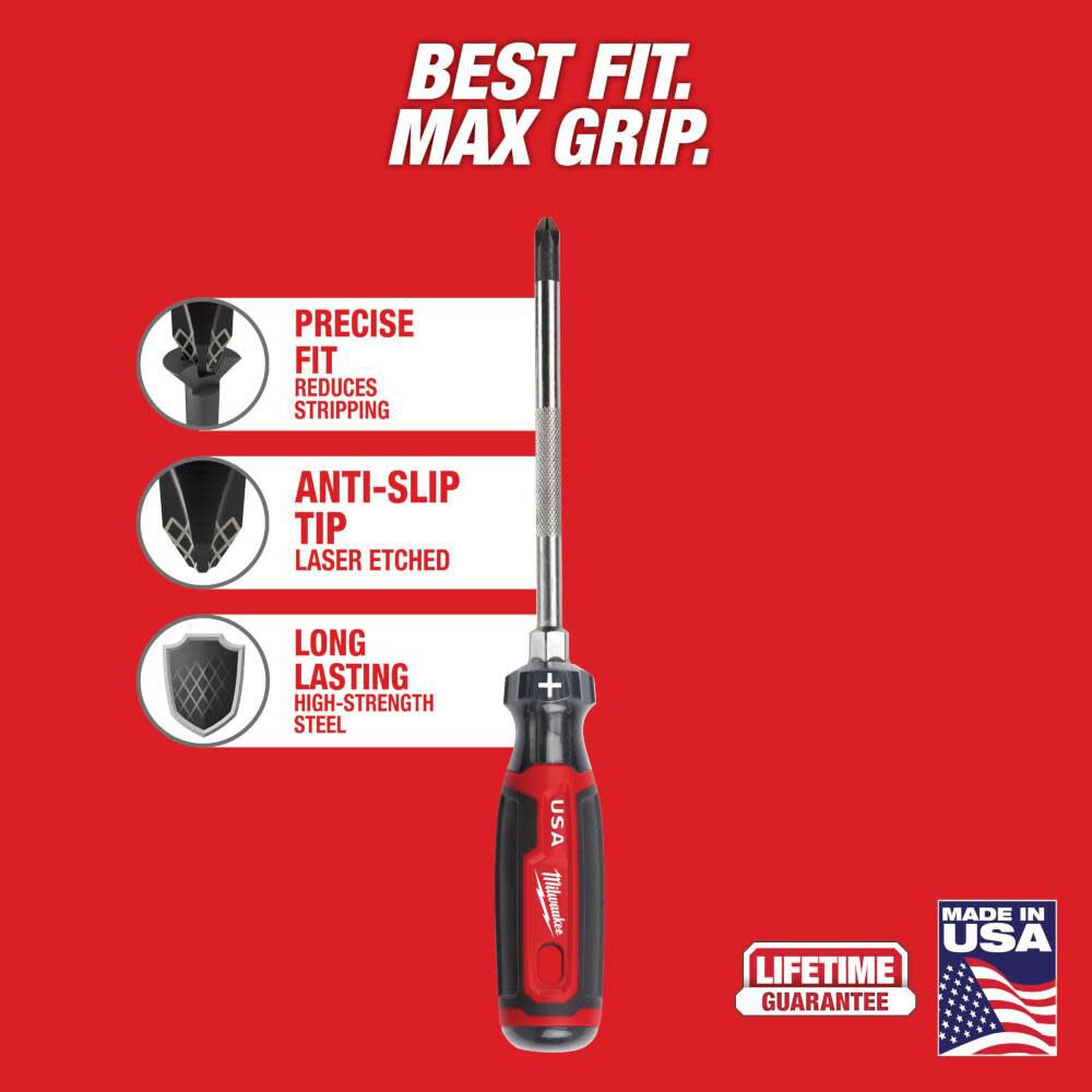 #3 Phillips 6inch Cushion Grip Screwdriver (USA) MT203