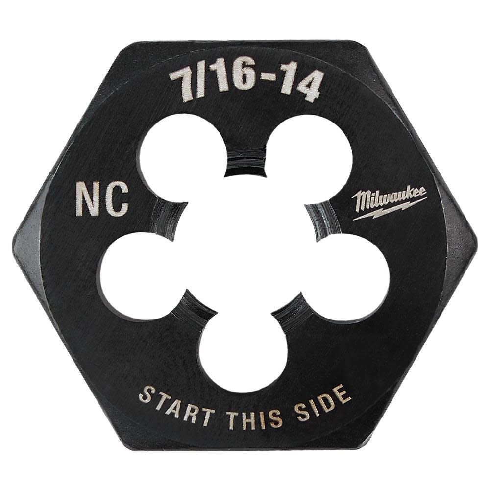7/16 in -14 NC 1-Inch Hex Threading Die 49-57-5355