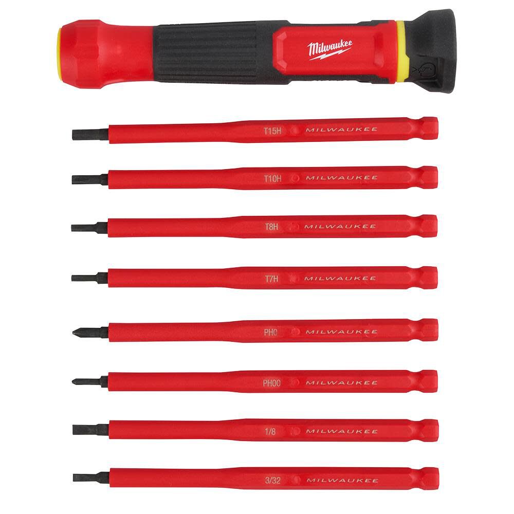 8-in-1 1000V Insulated Precision Multi-Bit Screwdriver Set 48-22-2217
