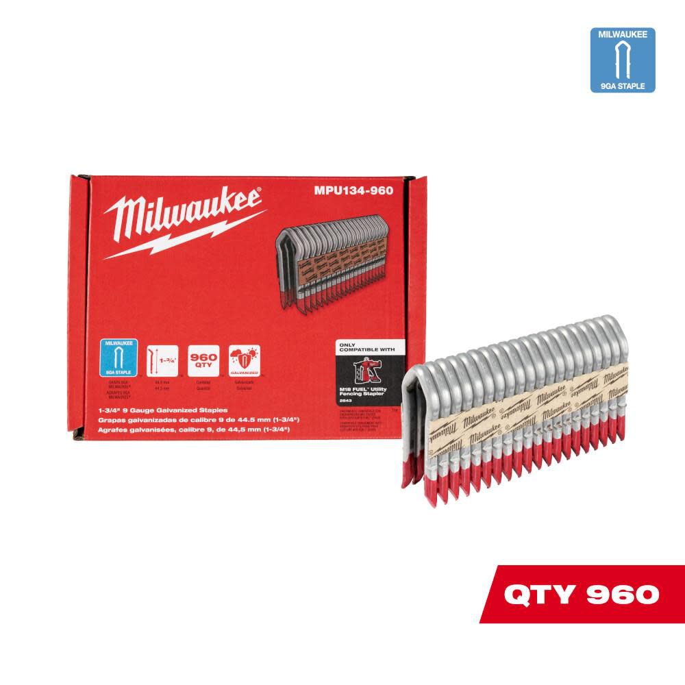 Galvanized Staples 1.75inch 9 Gauge MPU134-960