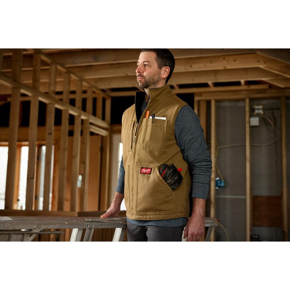 Heavy Duty Sherpa Lined Vest 801B-SM910