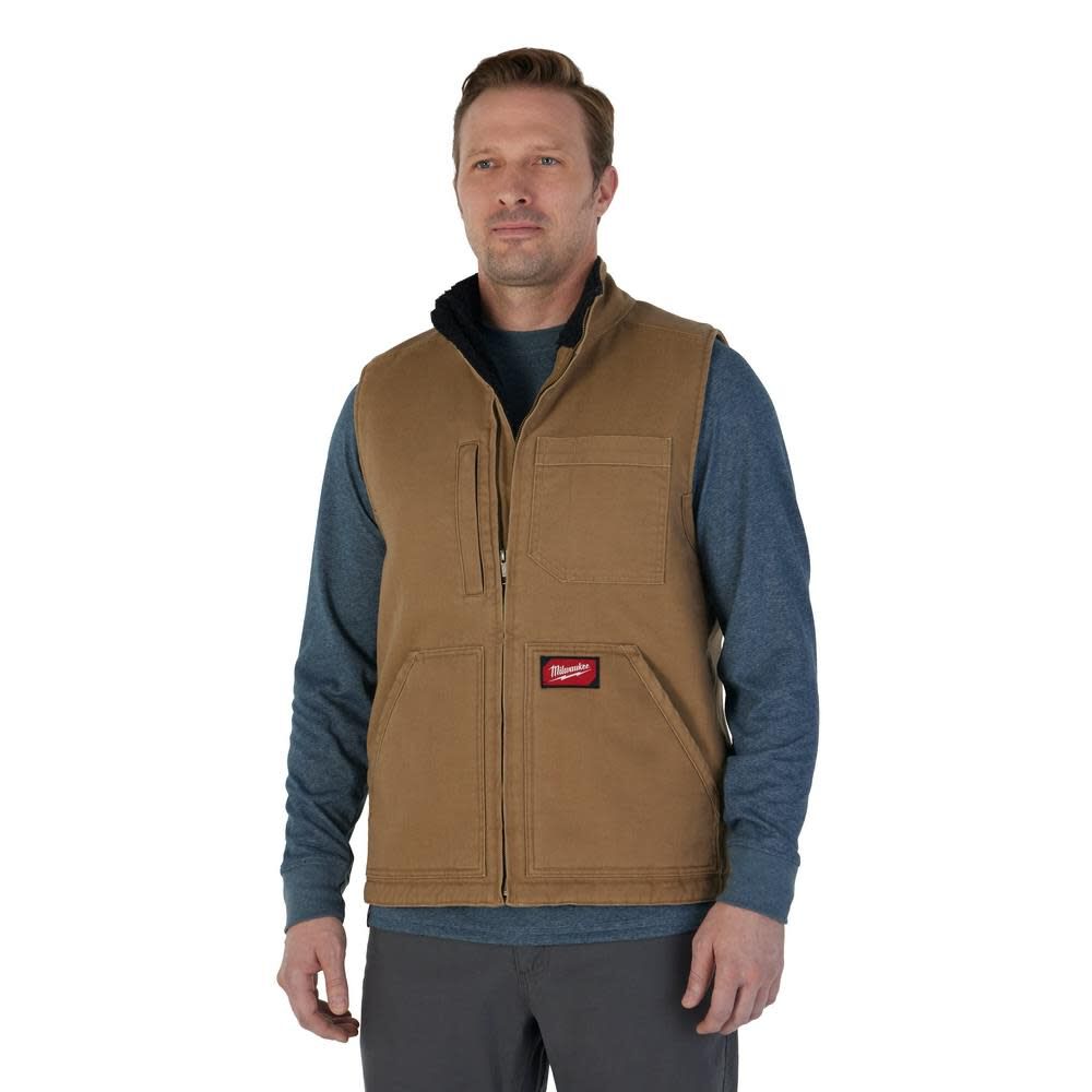 Heavy Duty Sherpa Lined Vest 801B-SM910
