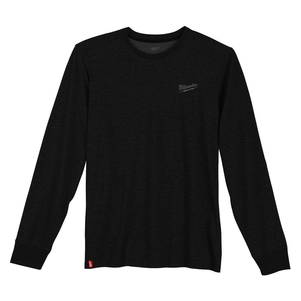 Hybrid Work Tee Long Sleeve Black 3X 604B-3X
