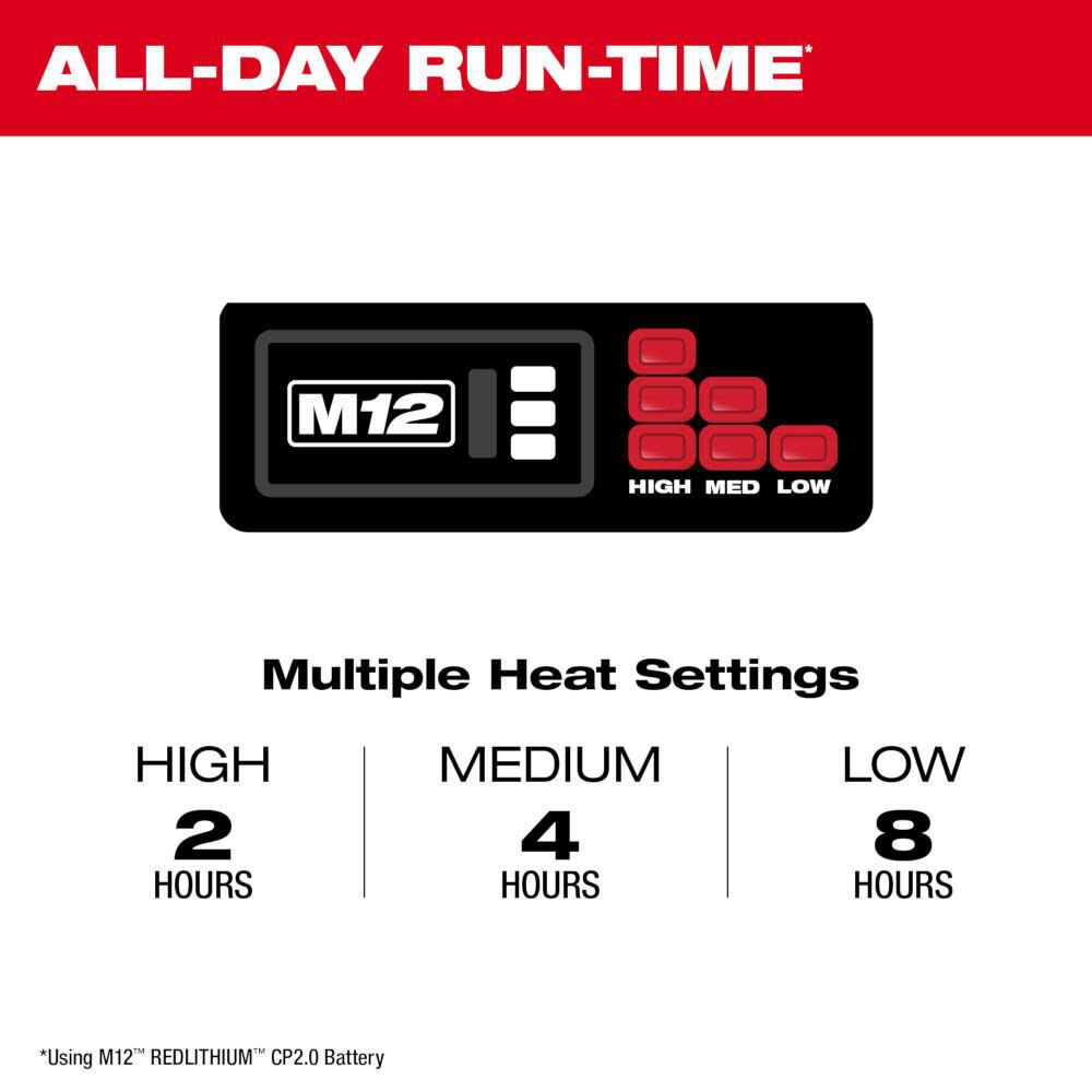 M12 Heated AXIS Vest 305B-21L