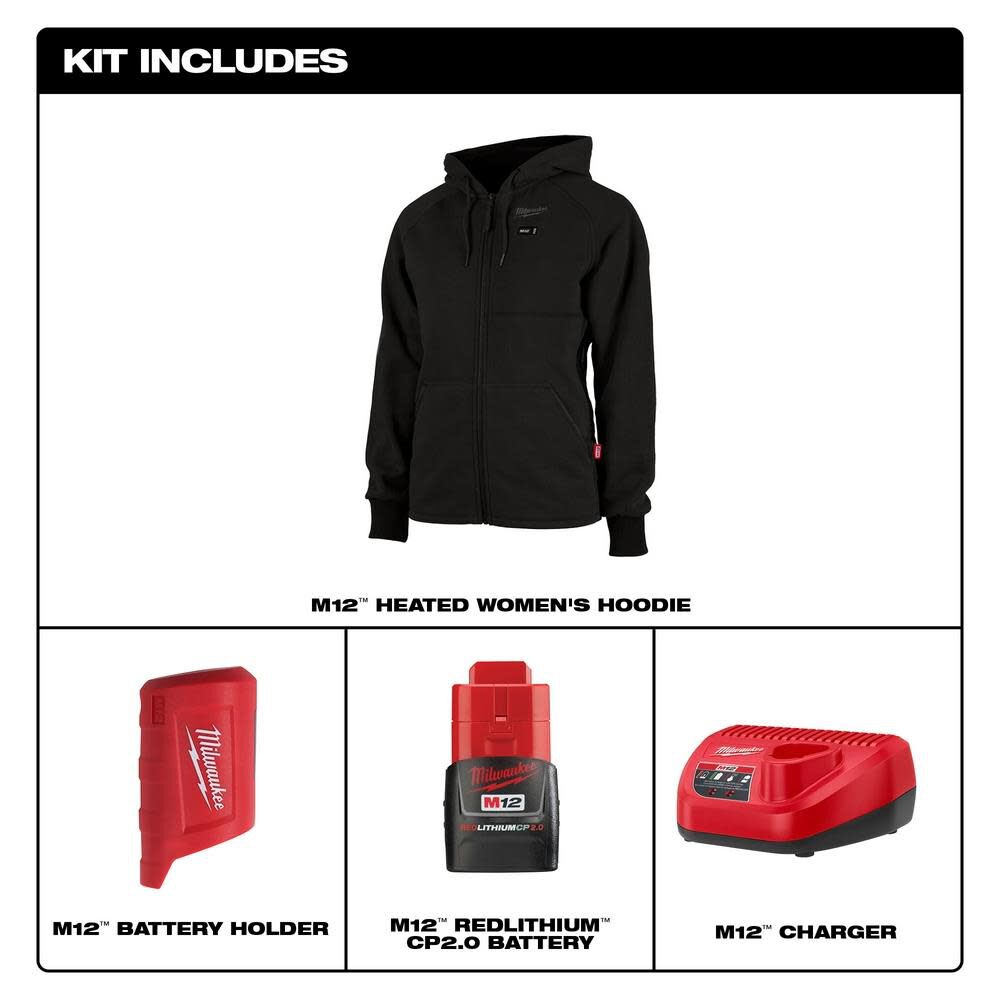 M12 Womens Heated Hoodie Kit 336B-21SM910
