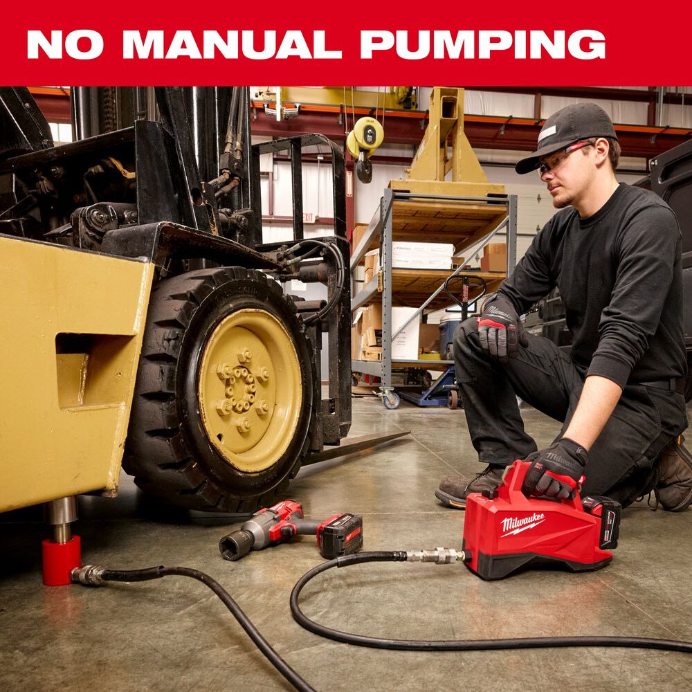 M18 Brushless Single Acting 60In3 10000psi Hydraulic Pump Kit 3120-21