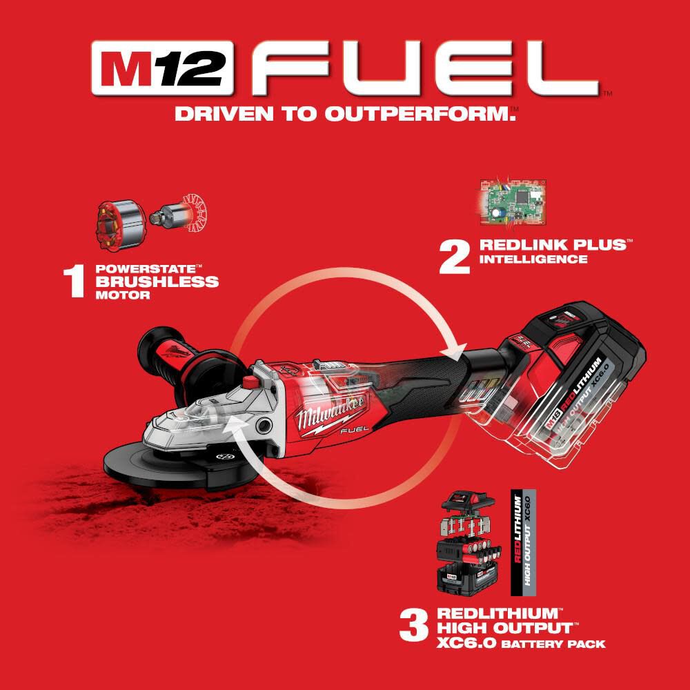 M18 FUEL 5inch Flathead Braking Grinder (Bare Tool) 2887-20